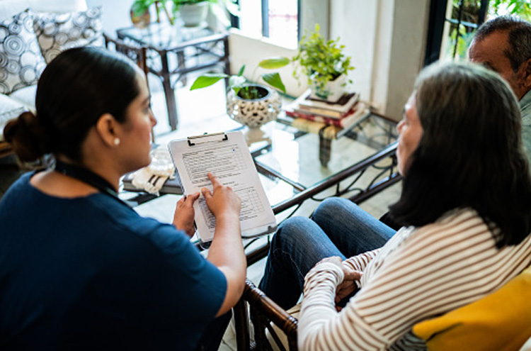 Care coordination team meeting — healthcare partnership